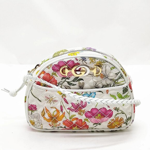 Authentic Gucci White Canvas Shoulder Bag mon962-110525 - Picture 1 of 16